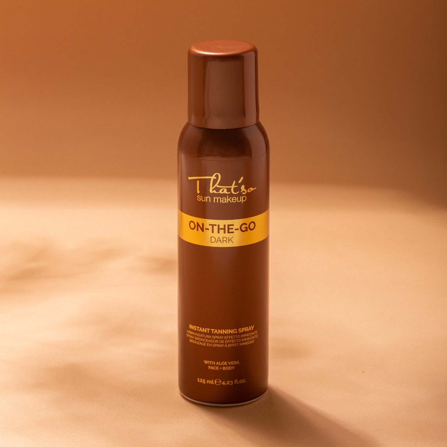 That'so On the go dark -brun utan sol spray för ansikte och dekolletage