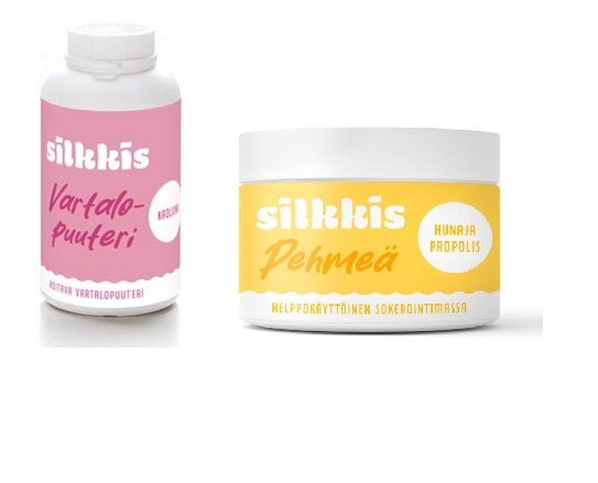 Silkkis Sugaring kit: Honey-Propolis sugaring paste and Body powder