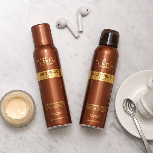 That'so On the go dark -brun utan sol spray för ansikte och dekolletage