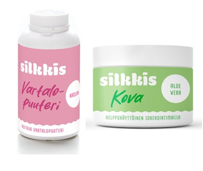 Silkkis Sugaring Package: Aloe Sugaring Paste and Body Powder